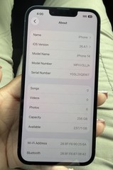 Apple iPhone 14 – 256 GB – Blue Smartphone iOS 12MP Camera Bar MPVV3LL/A