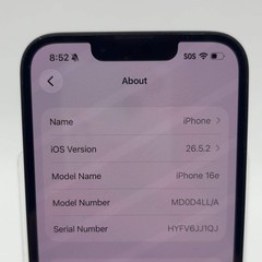 Factory Unlocked Apple iPhone 16e 128GB Black MD0D4LL/A