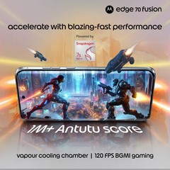 MOTOROLA Edge 70 Fusion (Blue , 12+512GB) Snapdragon® 7s Gen 4 SmartPhone.