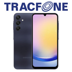 Samsung Galaxy A25 5G 128GB Brave Black TracFone Locked Very Good