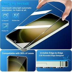 firtstnow 3 Pack for Samsung Galaxy S23 Screen Protector Tempered Glass + 3 Pack