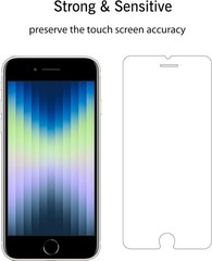 3PCS Screen Protector for iPhone SE 2020 2nd/2022 3rd Generation 4.7 Inch Case F