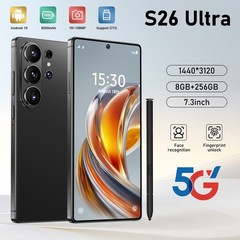 S26 Ultra 5G Smartphone 7.3″ Unlocked Android 15 8GB+256GB Cellphone Dual SIM