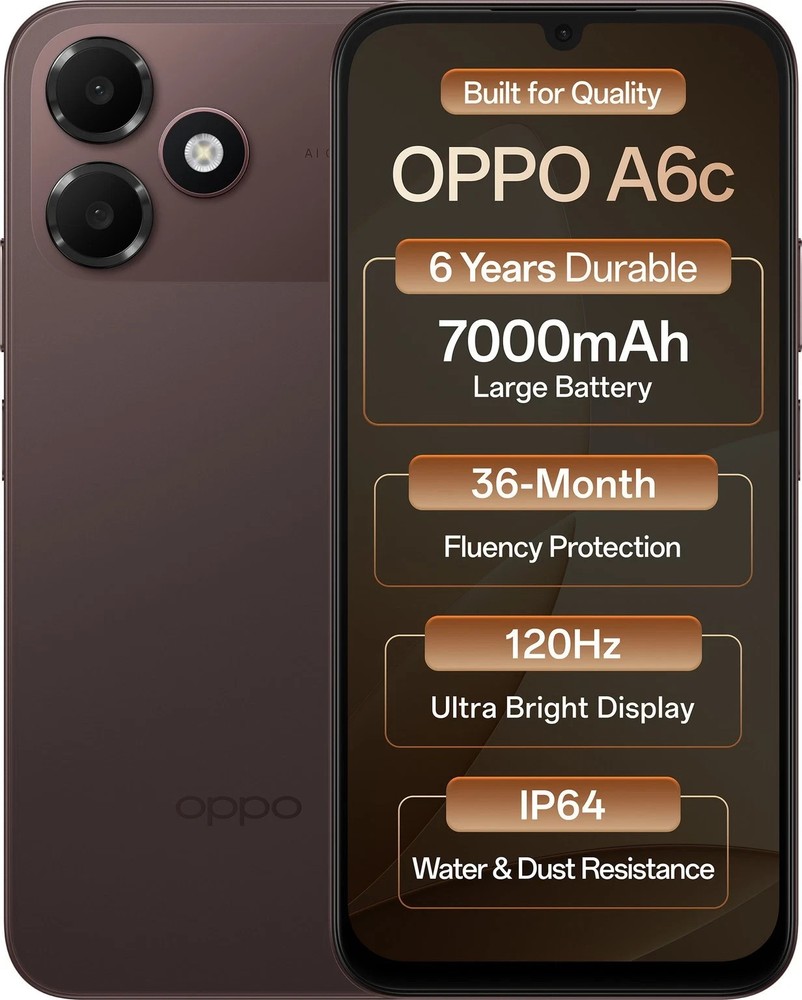 OPPO A6c (Brown, 128 GB 4GB RAM) Octa Core Processor Global Version.