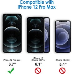 JETech Clear Shockproof Bumper Case for iPhone 12 Pro Max 6.7-Inch, Anti-Scratch
