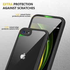 for iPhone SE Phone Case 3rd/2nd Generation 2022 2020 Full-Body Heavy Duty Bumpe