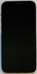 USED BLUE GSM UNLOCKED iPhone 12, 256GB A2172 MGFJ3LL/A, 82% BATTERY iOS 18.5