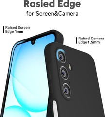 Samsung Galaxy A17 5G Phone Case Silicone, Ultra Thin Slim Soft Rubber Gel Black