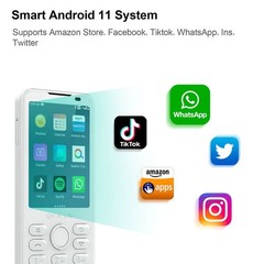 Unlocked MINI QIN F21 PRO 4G LTE Android 11 Smartphone QWERTY Keyboard Mobile