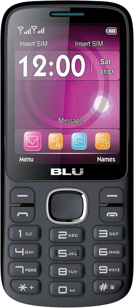 BLU Jenny TV 2.8 T276T Unlocked GSM Dual-SIM Phone w/ 1.3MP Camera – Black Blue