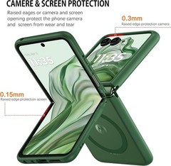 Motorola Razr Plus 2026/2025/2024 Case, Moto Razr 50 Ultra 5G Magnetic Cover Gre