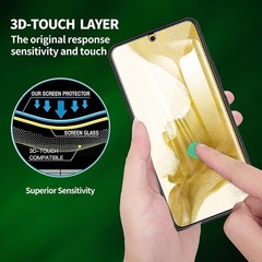 2 Pack Samsung Galaxy S22 / SM-G901u Screen Protector, Tempered-Glass, HD Clear