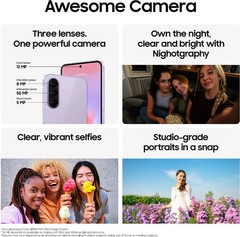 Samsung Galaxy A37 5G (Lavender12GB RAM 256GB)Exynos 1480 S5E8845 Global Version