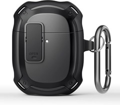 Google Pixel Buds A Case Cover [Front LED Visible] Shockproof Protective Case Bl