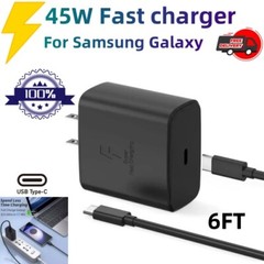 6FT Charger Cable Type c Super Fast Wall Adapter For Samsung Galaxy S23 S22 P