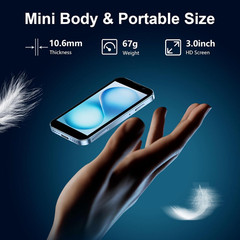 Mini Phone Unlocked World’S Smallest 3.0″ HD Touch Screen Mini Smartphone Androi