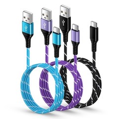 3-Pack 3.1A Type-C Fast Charger Adapter for Samsung Galaxy A17 A16 5G 6FT