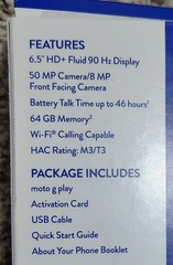 Motorola Moto G Play (2024) XT2413V 64GB Blue TracFone/Unlocked – Open box