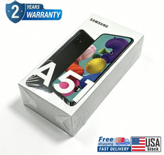 Brand New Samsung Galaxy A51 4G SM-A515U 128GB Black Unlocked Smartphone