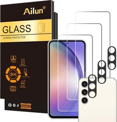 3PCS Glass Screen Protector & Camera Lens Protector for Galaxy A54 5G 6.4 Inch A