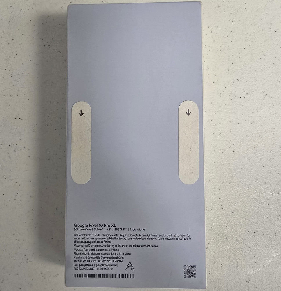 Google Pixel 10 Pro XL 256GB Gray 50MP Tensor G5 LTE5 (VERIZON) GUL82