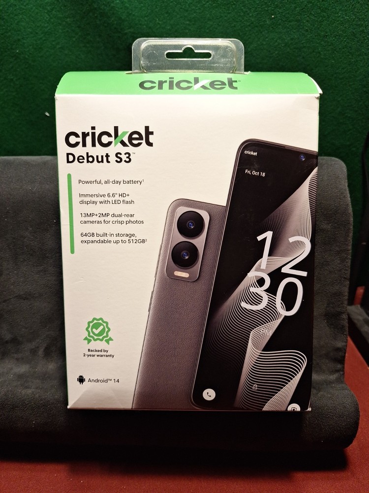 CRICKET WIRELESS DEBUT S3, 64GB,Expandable Up To 512GB,