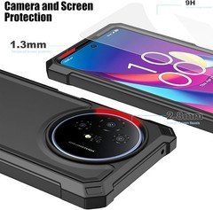 TCL 50 XL 5G Phone Case, TCL 50XL Nxtpaper Phone Case with Screen Protector, Blu