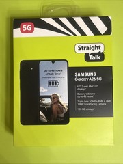 Straight Talk Samsung Galaxy A26 5G 128GB Black, New Sealed