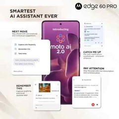 MOTOROLA Moto Edge 60 Pro 5G-Factory Unlocked-Global-8GB 256GB-Sparkling Grape