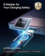 240W Fast Charging USB-C Charger for iPhone 17, Samsung S26 [6.6ft]