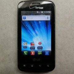 LG VS700 Verizon Enlighten Phone CDMA Android Slider Qwerty MicroSD 3G Black