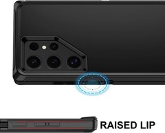 Rugged 3-Layer Shockproof Case for Samsung Galaxy S24 Ultra, Heavy Duty Protecti