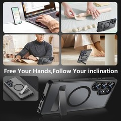 Magnetic Case for Samsung Galaxy S24 Ultra with 2X Privacy Screen Protectors