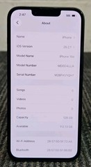 Apple MD0D4LL/A iPhone 16e 128G 6.1″ Cricket Wireless Smartphone – Black