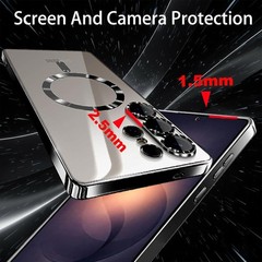 Samsung Galaxy S26 Ultra Case Clear Hard Back Shockproof Protective Cover Orange