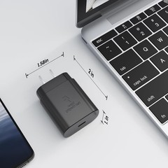 3-Pack 25W Type-C Fast Charger Block for Galaxy S23 Ultra/S21 6FT