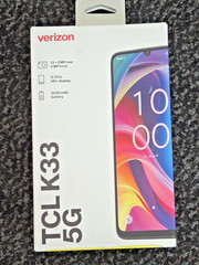 Verizon TCL K33 5G Prepaid Smartphone 6.75” 64GB NEW SEALED