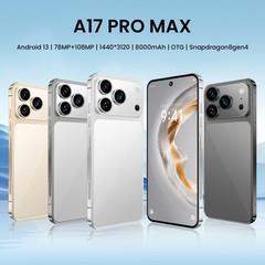 A17 Pro Max Unlocked Phone 5G, 16GB+1TB Dual SIM Cell Phone，7.3″ HD Display