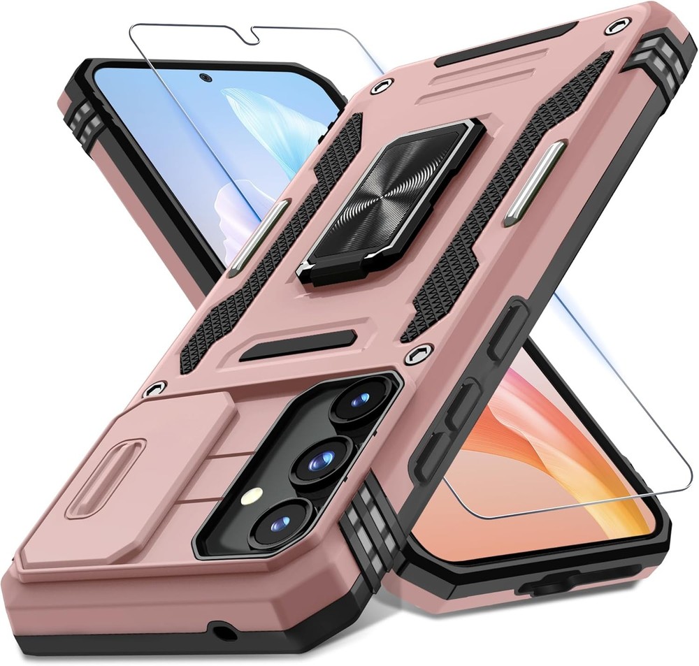 Case for Samsung Galaxy A35/A55 5G with Slide Camera Cover and Screen Protector