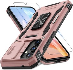 Case for Samsung Galaxy A35/A55 5G with Slide Camera Cover and Screen Protector