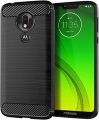 For Motorola Moto G7 Power /G7 Supra Case Soft TPU Anti-Fingerprint Cover Black