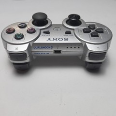 Silver Sony Playstation 3 PS3 Wireless Controller Dualshock Sixaxis Tested