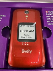LIVELY FLIP PHONE – JITTERBUG FLIP, Open Box