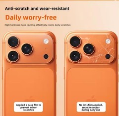 3 Pack Camera Protector Hollow Lens Film Clear Glossy Scratch Resistance Guard