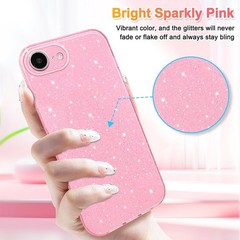 Case for iPhone 17e Case Glitter Cute Sparkly Shiny Bling Sparkle Phone Cases 6.