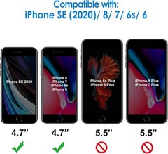 [3+0 PCS] Screen Protector for iPhone SE 3/2 2022/2020 Edition 4.7 Inch Tempered