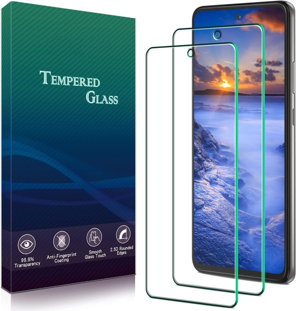 Motorola Moto One 5G Ace Screen Protector Tempered Glass Anti-Fall 9H Clear 2Pac