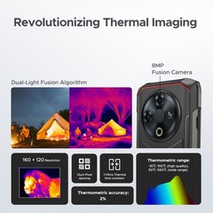 DOOGEE Fire 6 Rugged Smartphone Thermal Imaging Camera 10400mAh 16GB+256GB New
