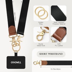 Phone Lanyard Crossbody Wrist Strap, Adjustable Anti-Theft Strap for All Cases
