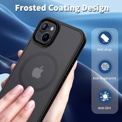 Magnetic Case for iPhone 13 & iPhone 14 6.1 inch, Not Yellowing Anti-Scratch (Ma